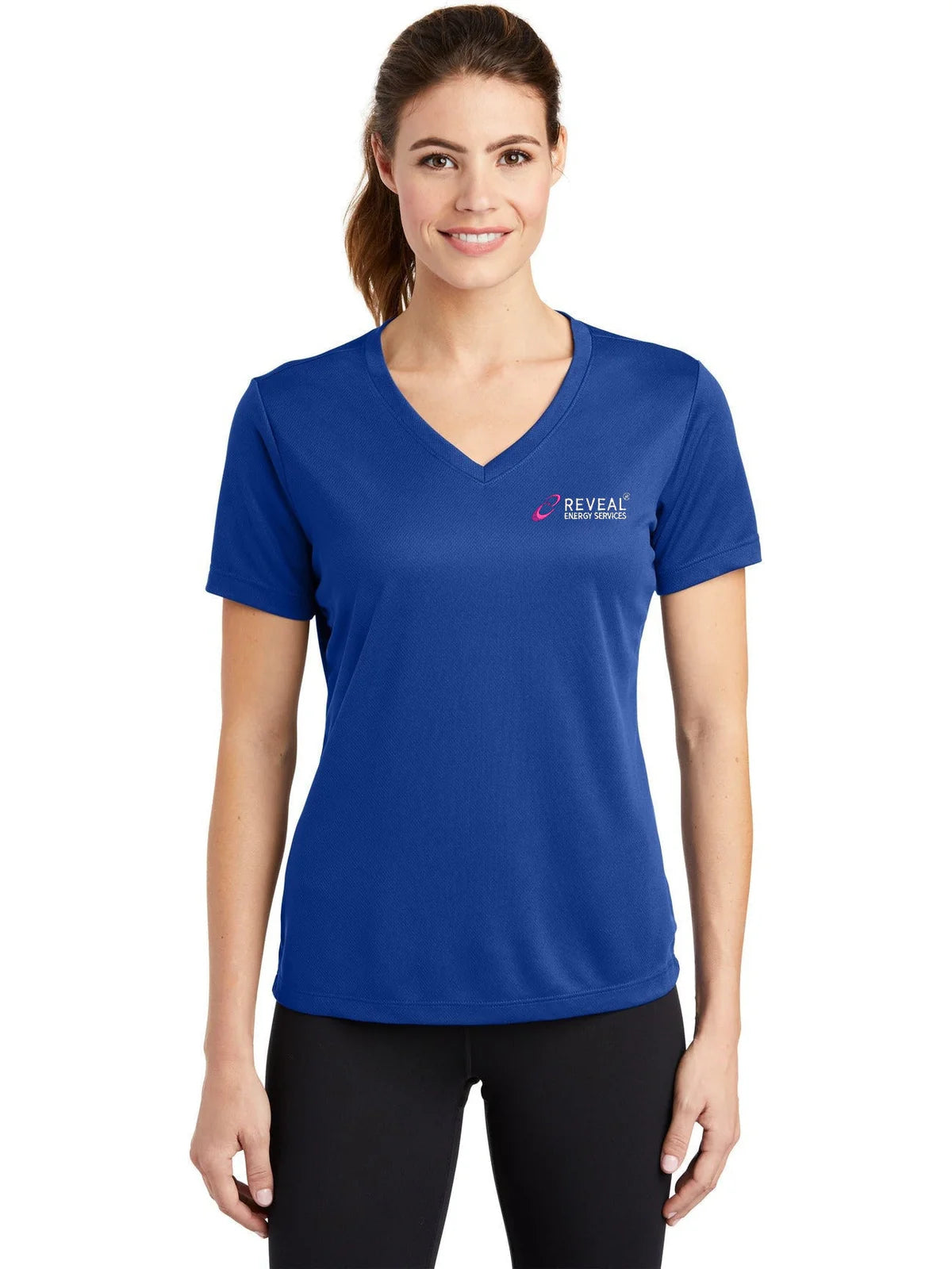 Sport-Tek Women's PosiCharge RacerMesh V-Neck Tee