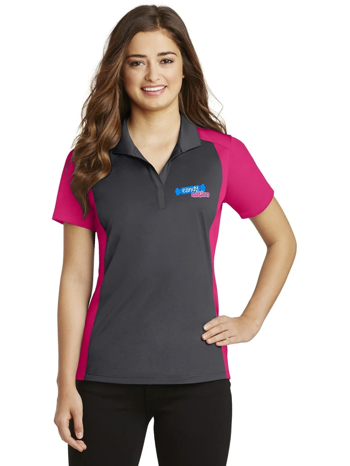 Sport-Tek Women's Colorblock Micropique Sport-Wick Polo