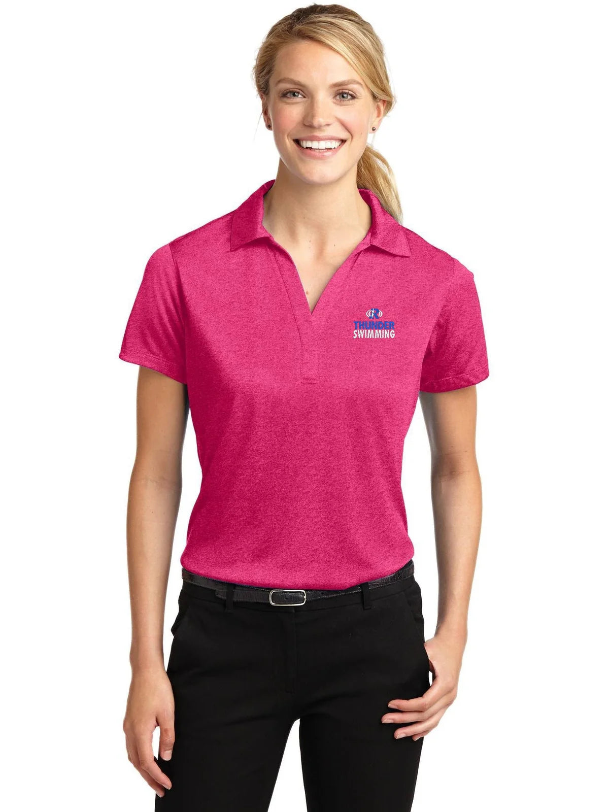 Sport-Tek Ladies Heather Contender Polo