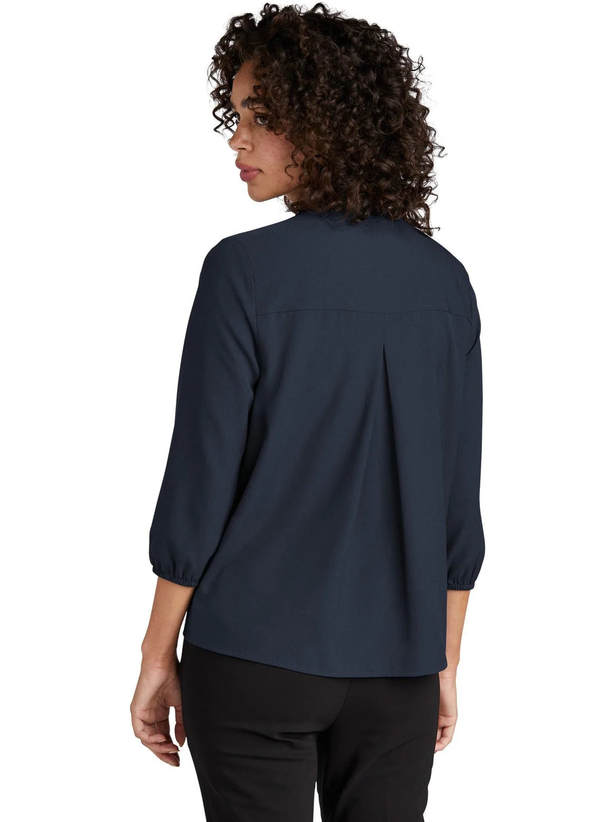 Mercer+Mettle Ladies Stretch Crepe 3/4-Sleeve Blouse