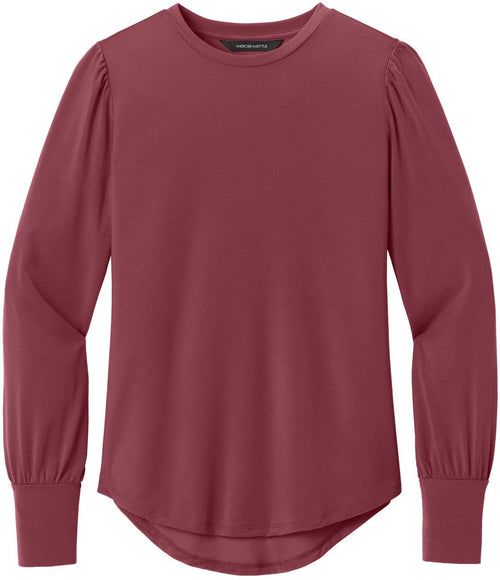 Mercer+Mettle Ladies Stretch Jersey Long Sleeve Blouson Top