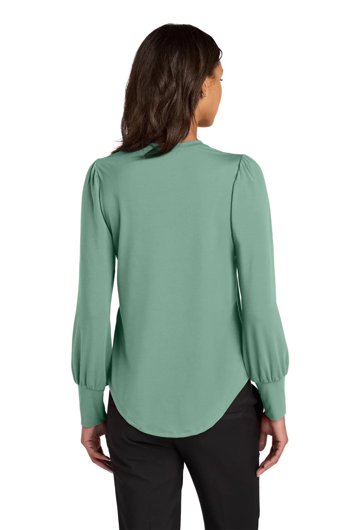 Mercer+Mettle Ladies Stretch Jersey Long Sleeve Blouson Top