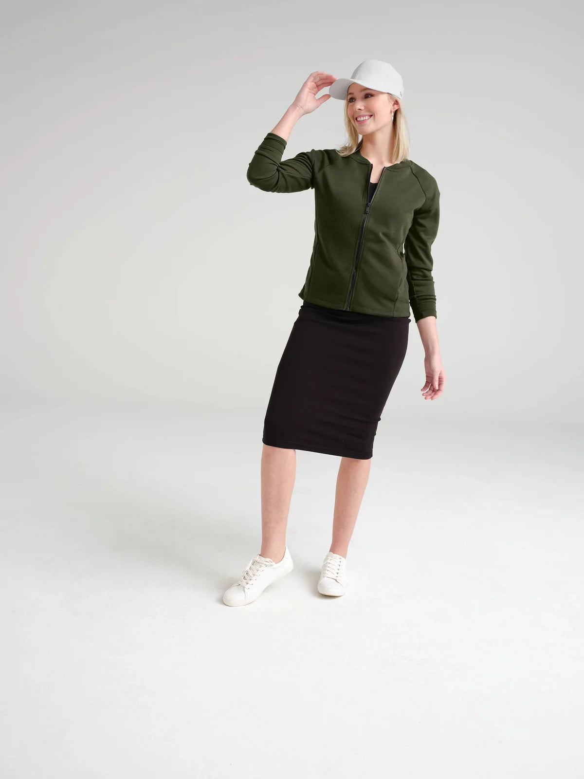 Mercer+Mettle Women's Double-Knit Bomber