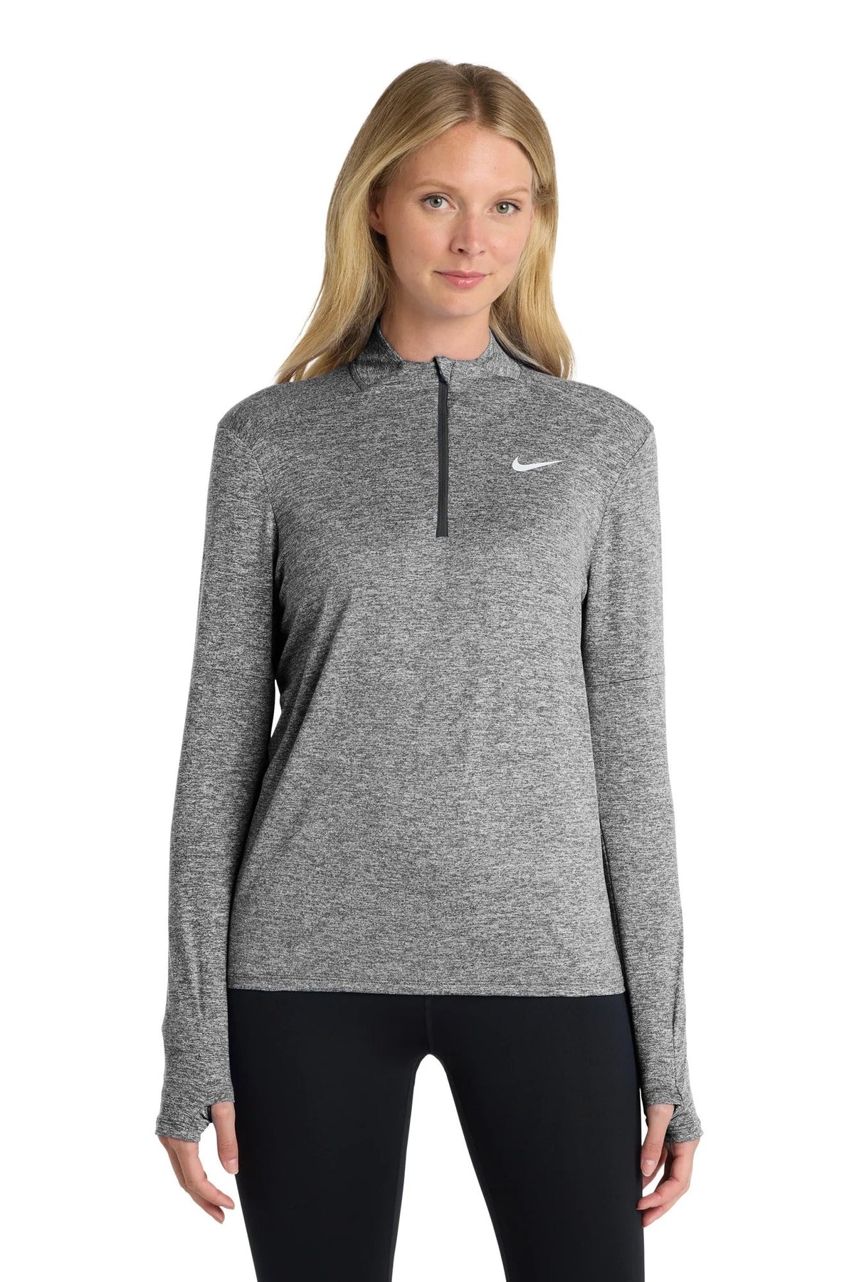 Nike Women's Dri-FIT Element 1/2-Zip Top with custom logo embroidery