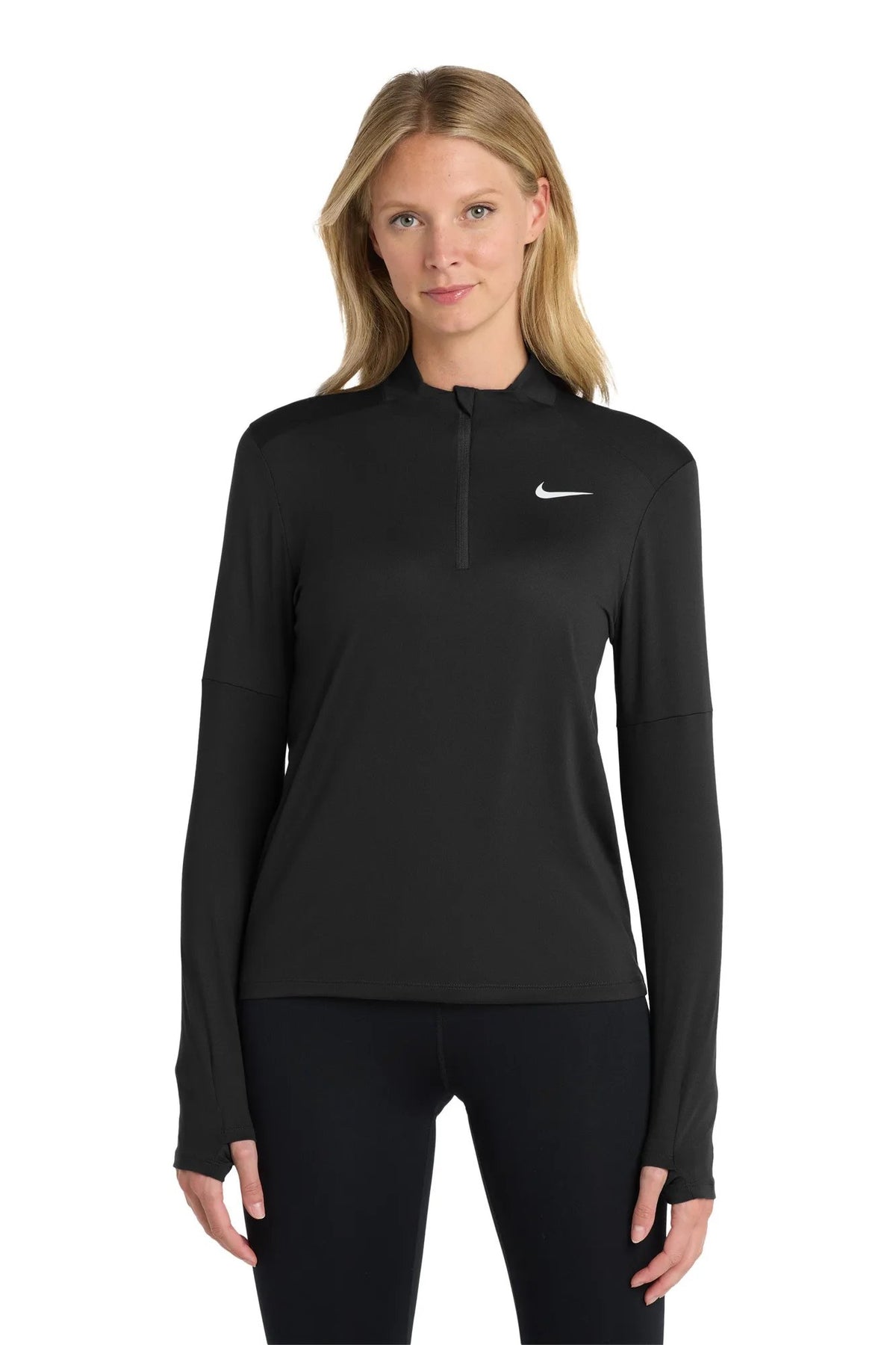 Nike Women's Dri-FIT Element 1/2-Zip Top with custom logo embroidery