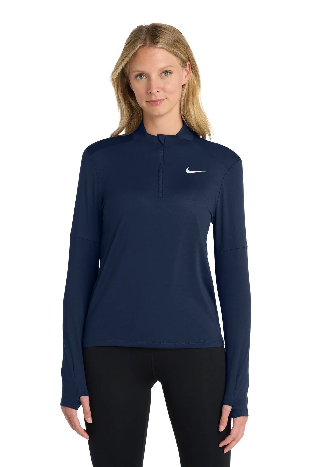 Nike Women's Dri-FIT Element 1/2-Zip Top with custom logo embroidery