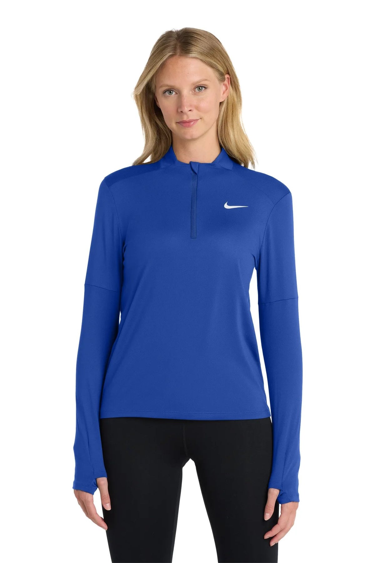 Nike Women's Dri-FIT Element 1/2-Zip Top with custom logo embroidery