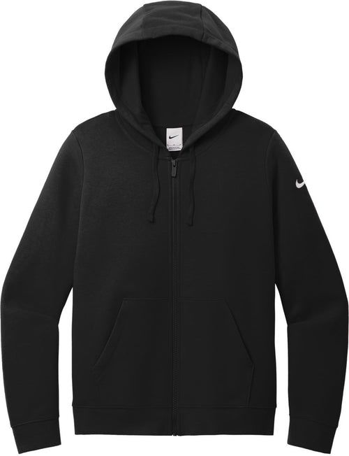 Nike Women's Club Fleece Sleeve Swoosh Full-Zip Hoodie