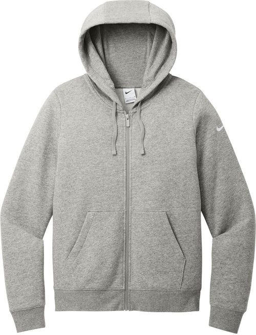 Nike Women's Club Fleece Sleeve Swoosh Full-Zip Hoodie