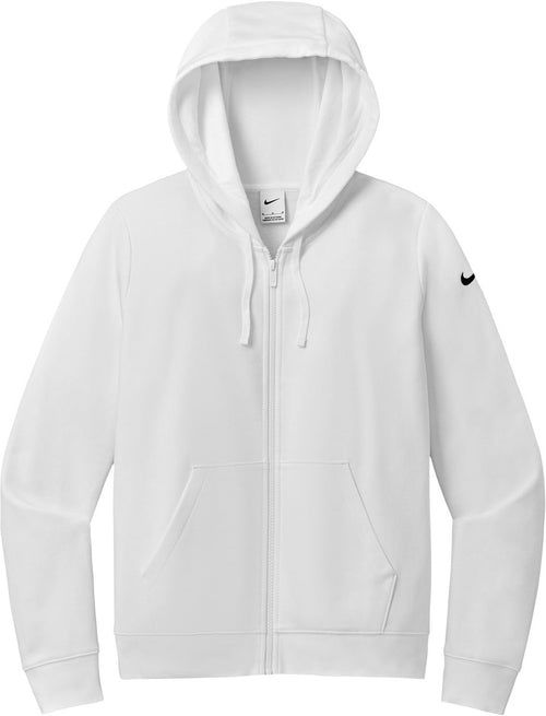 Nike Women's Club Fleece Sleeve Swoosh Full-Zip Hoodie