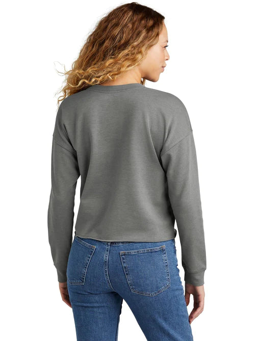 New Era Ladies Tri-Blend Fleece Crop Crew