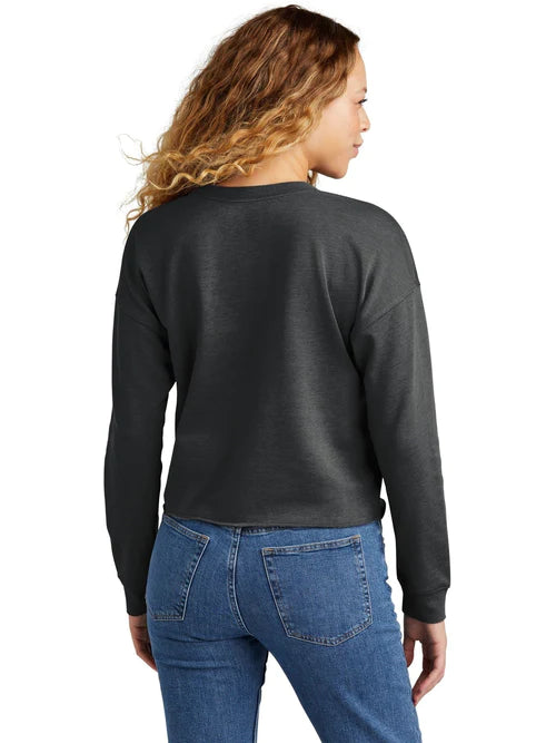 New Era Ladies Tri-Blend Fleece Crop Crew