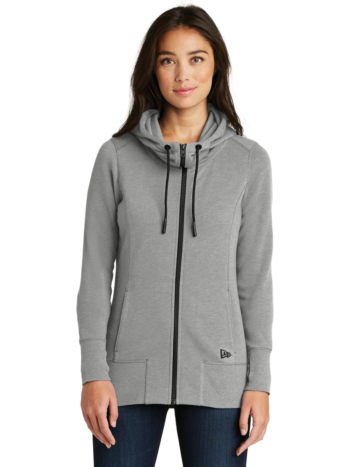New Era Women's Tri-Blend Fleece Full-Zip Hoodie