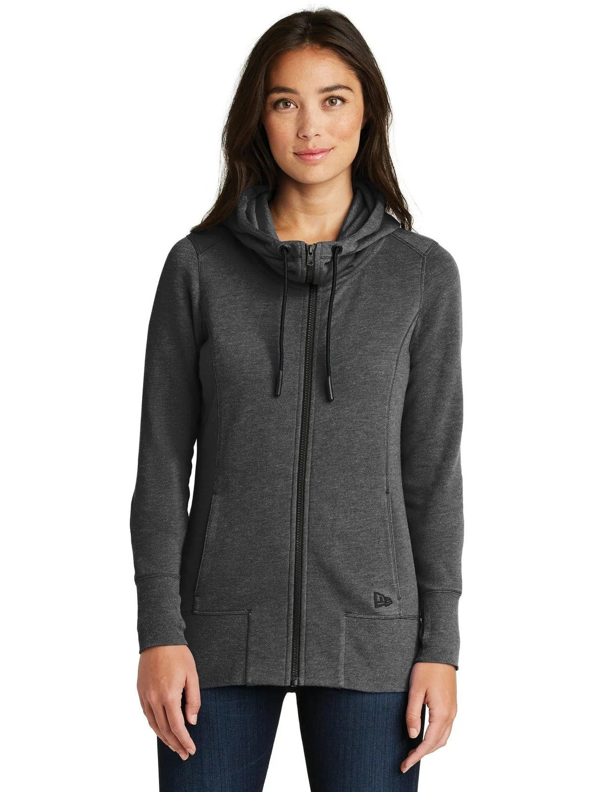 New Era Women's Tri-Blend Fleece Full-Zip Hoodie