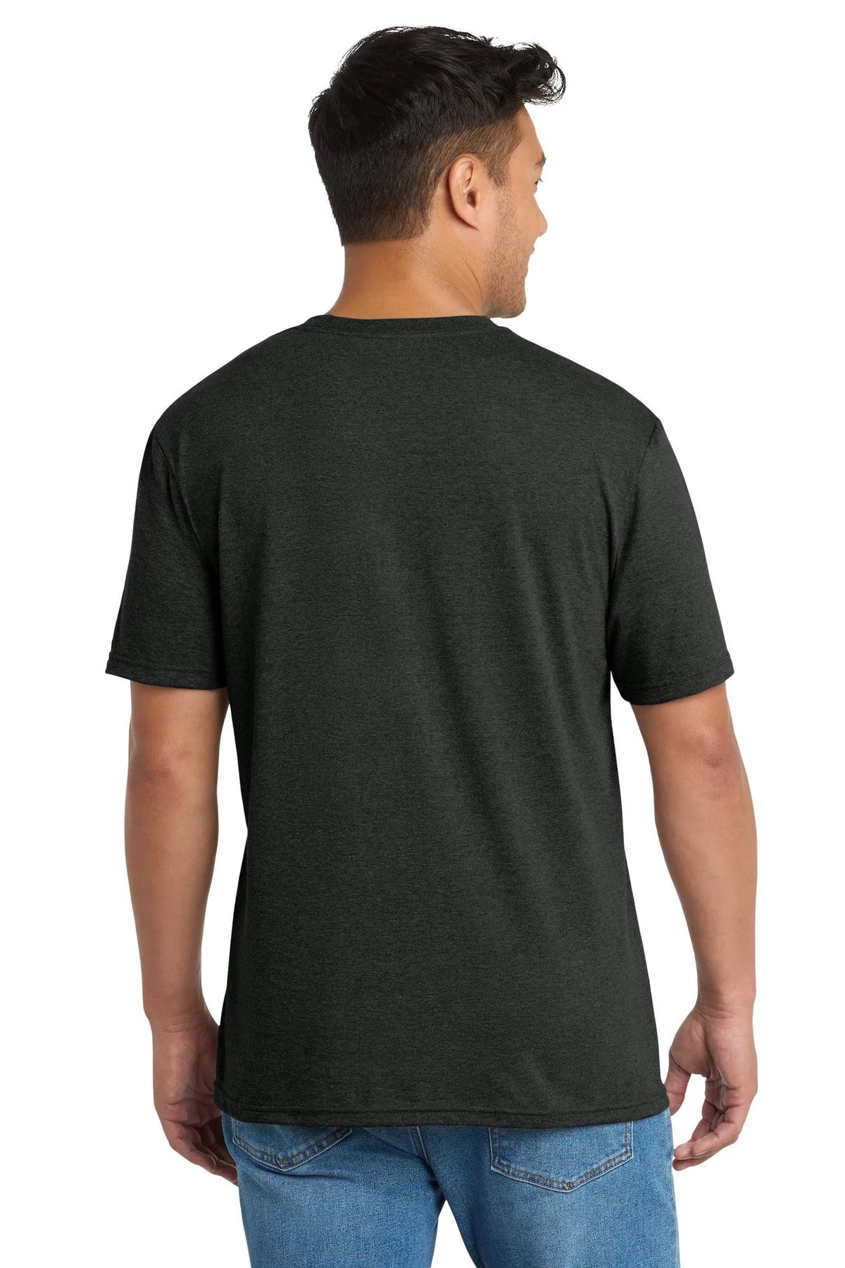 Port & Co Tri-Blend Tee with custom logo embroidery