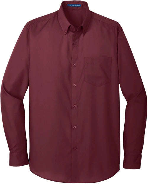 Port Authority Long Sleeve Carefree Poplin Shirt