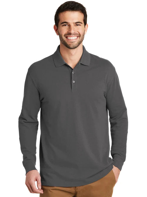 Port Authority EZCotton Long Sleeve Polo