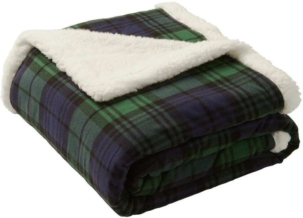 Port Authority Flannel Sherpa Blanket
