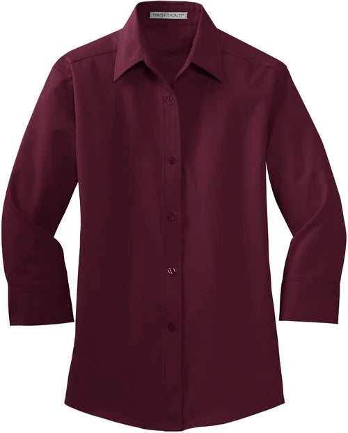 Port Authority Ladies 3/4-Sleeve Easy Care Shirt
