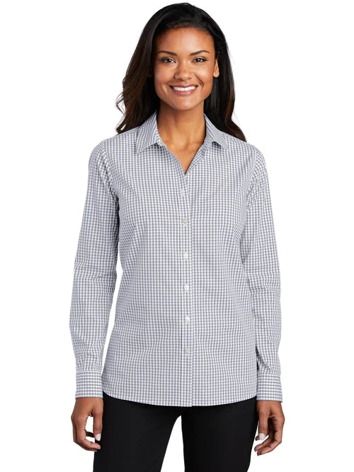Port Authority Ladies Broadcloth Gingham Easy Care Shirt