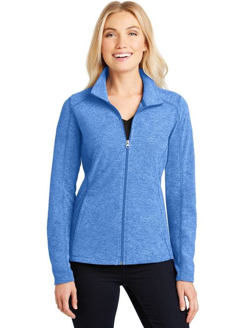 Port Authority Women's Heather Microfleece Full-Zip Jacket