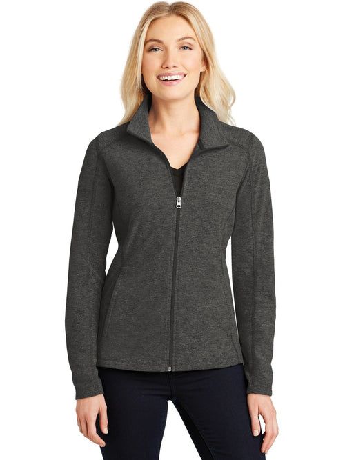 Port Authority Women's Heather Microfleece Full-Zip Jacket
