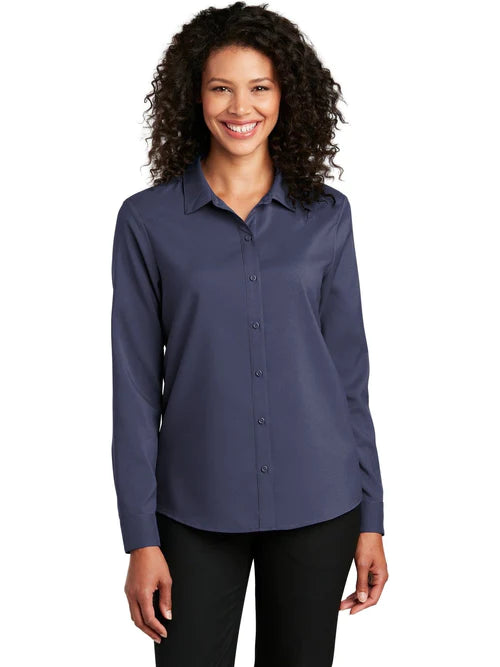 Port Authority Ladies Long Sleeve Performance Staff Shirt