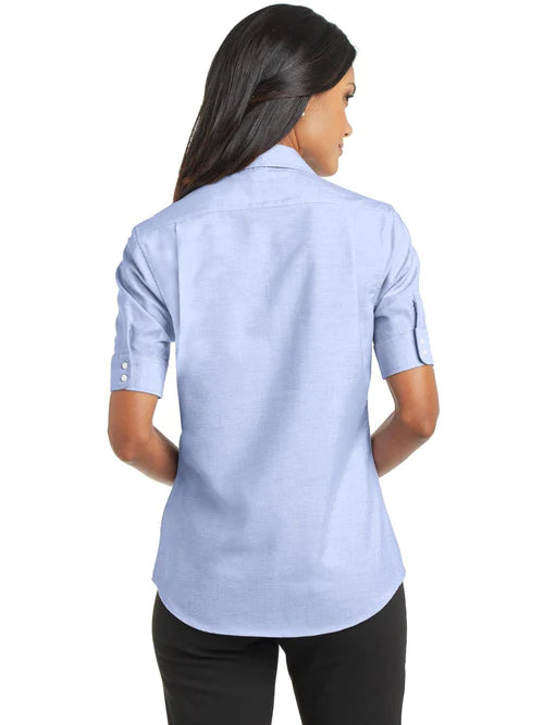 Port Authority Ladies Short Sleeve SuperPro Oxford Shirt