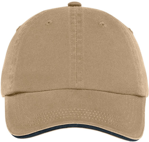 Port Authority Sandwich Bill Cap with Striped Closure