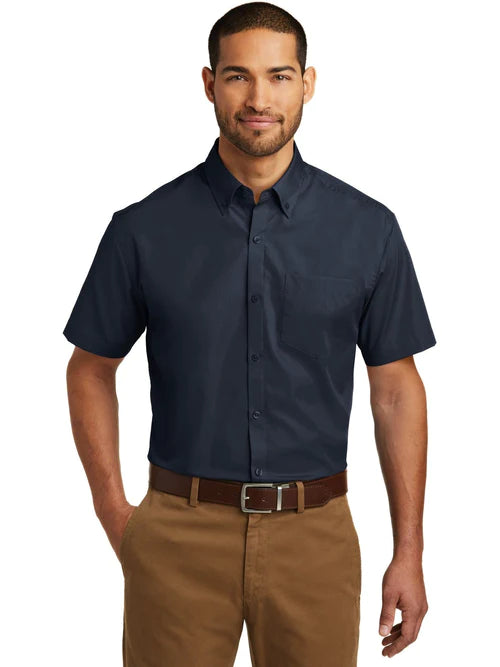 Port Authority Short Sleeve Carefree Poplin Shirt