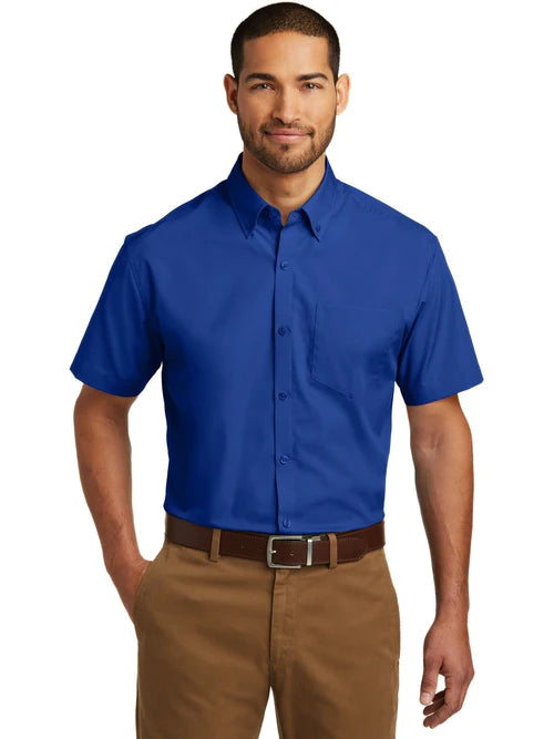 Port Authority Short Sleeve Carefree Poplin Shirt