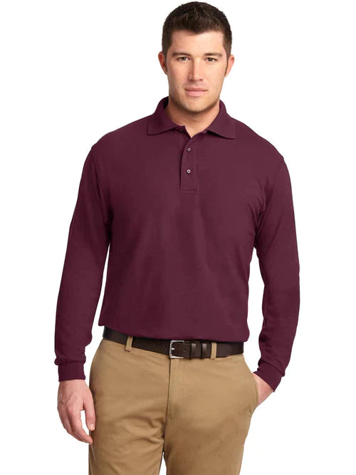 Port Authority Tall Silk Touch Long Sleeve Polo