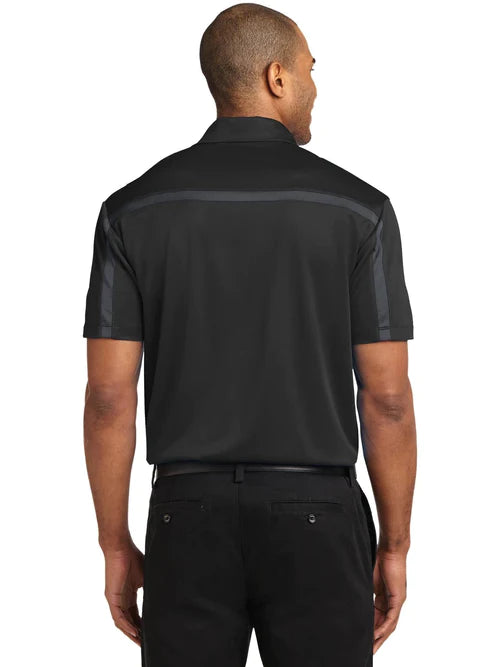 Port Authority Silk Touch Performance Colorblock Stripe Polo