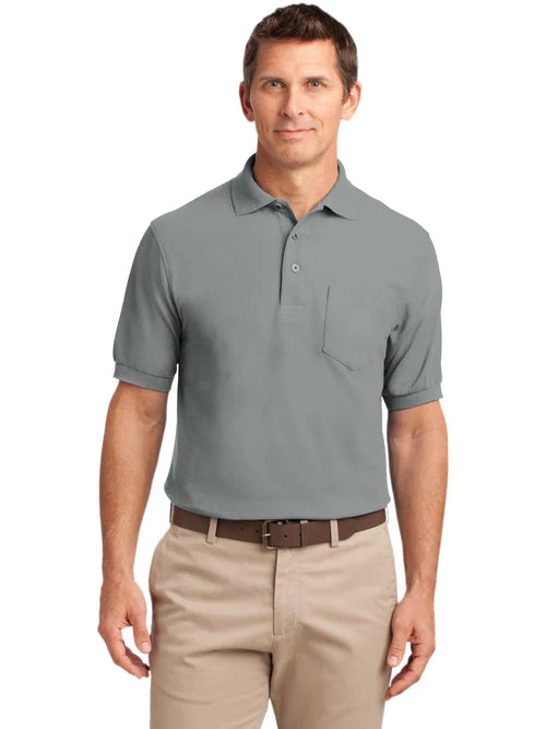 Port Authority Silk Touch Polo with Pocket