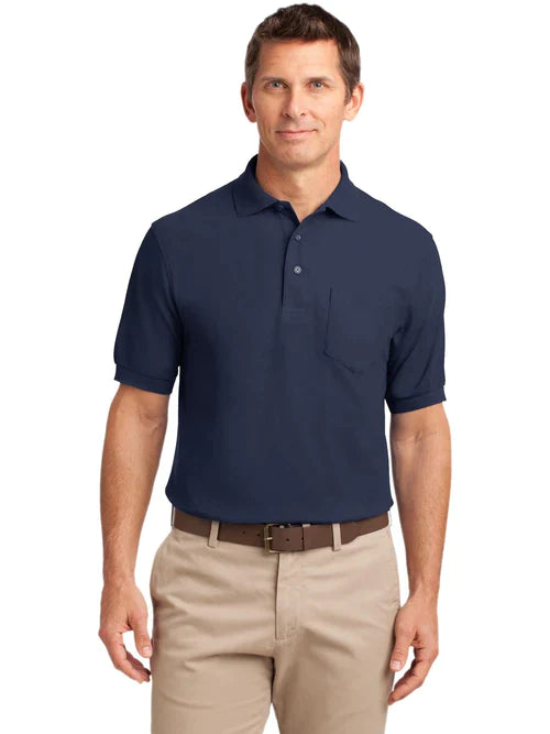 Port Authority Tall Silk Touch Polo with Pocket