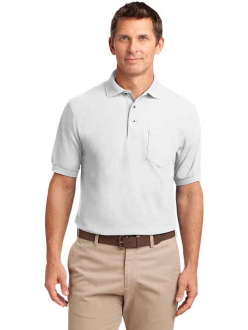 Port Authority Silk Touch Polo with Pocket