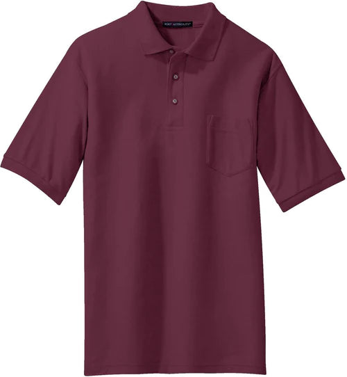 Port Authority Silk Touch Polo with Pocket