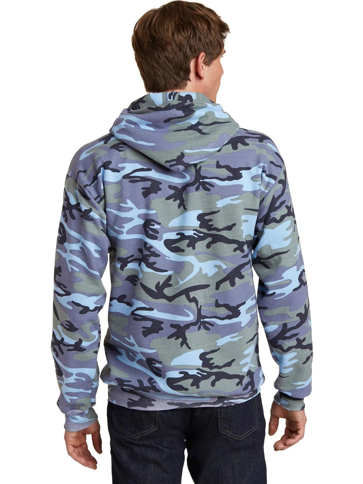 Port & Co Core Fleece Camo Pullover Hooded Sweatshirt