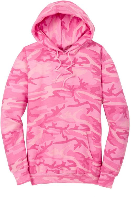 Port & Co Core Fleece Camo Pullover Hooded Sweatshirt