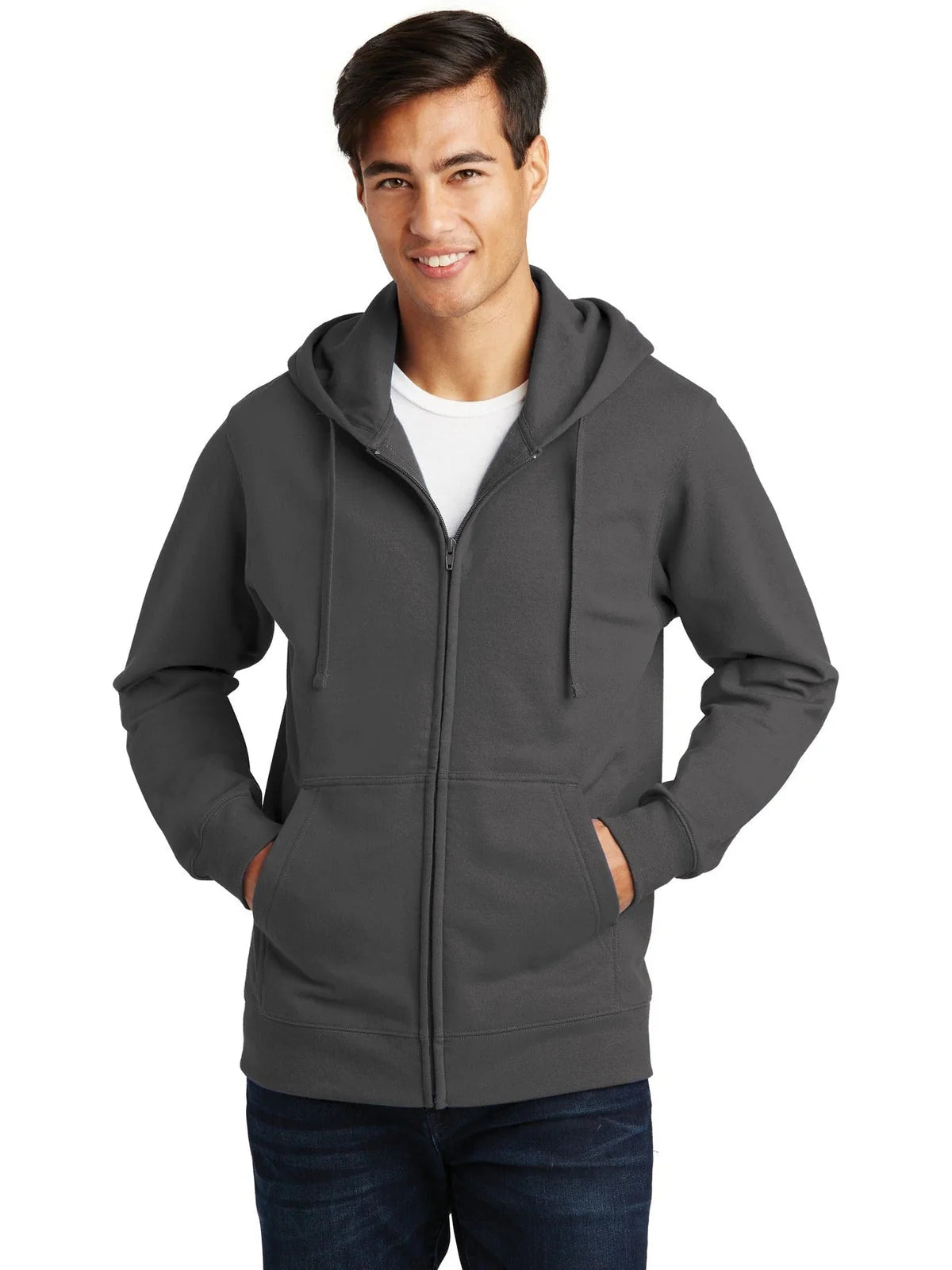 Port & Co Fan Favorite Fleece Full-Zip Hooded Sweatshirt