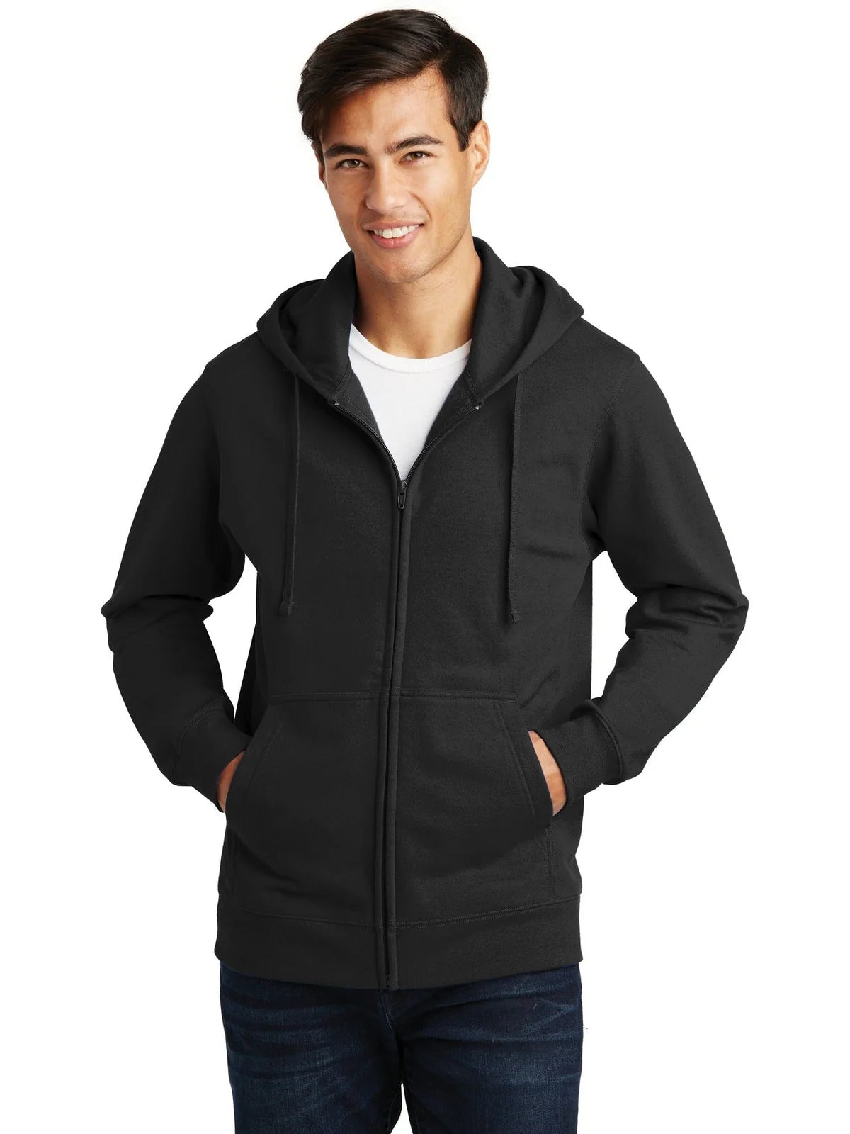 Port & Co Fan Favorite Fleece Full-Zip Hooded Sweatshirt
