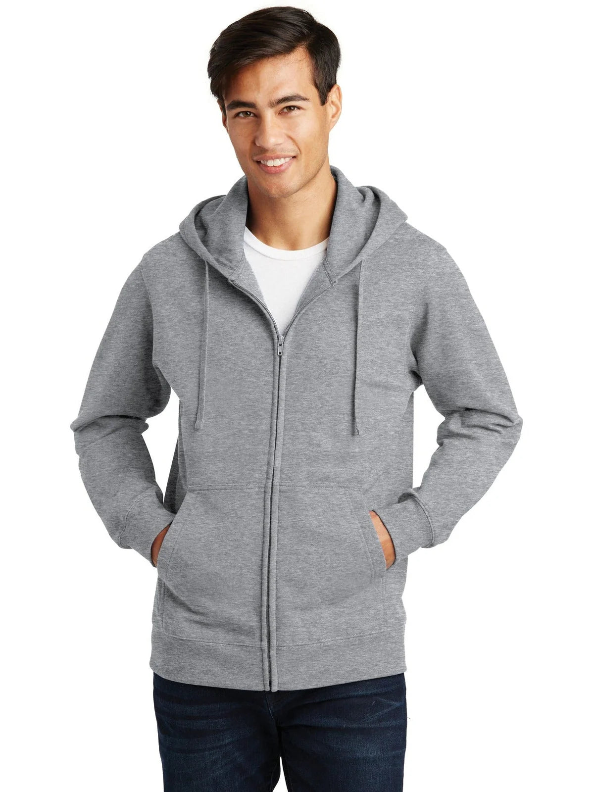 Port & Co Fan Favorite Fleece Full-Zip Hooded Sweatshirt