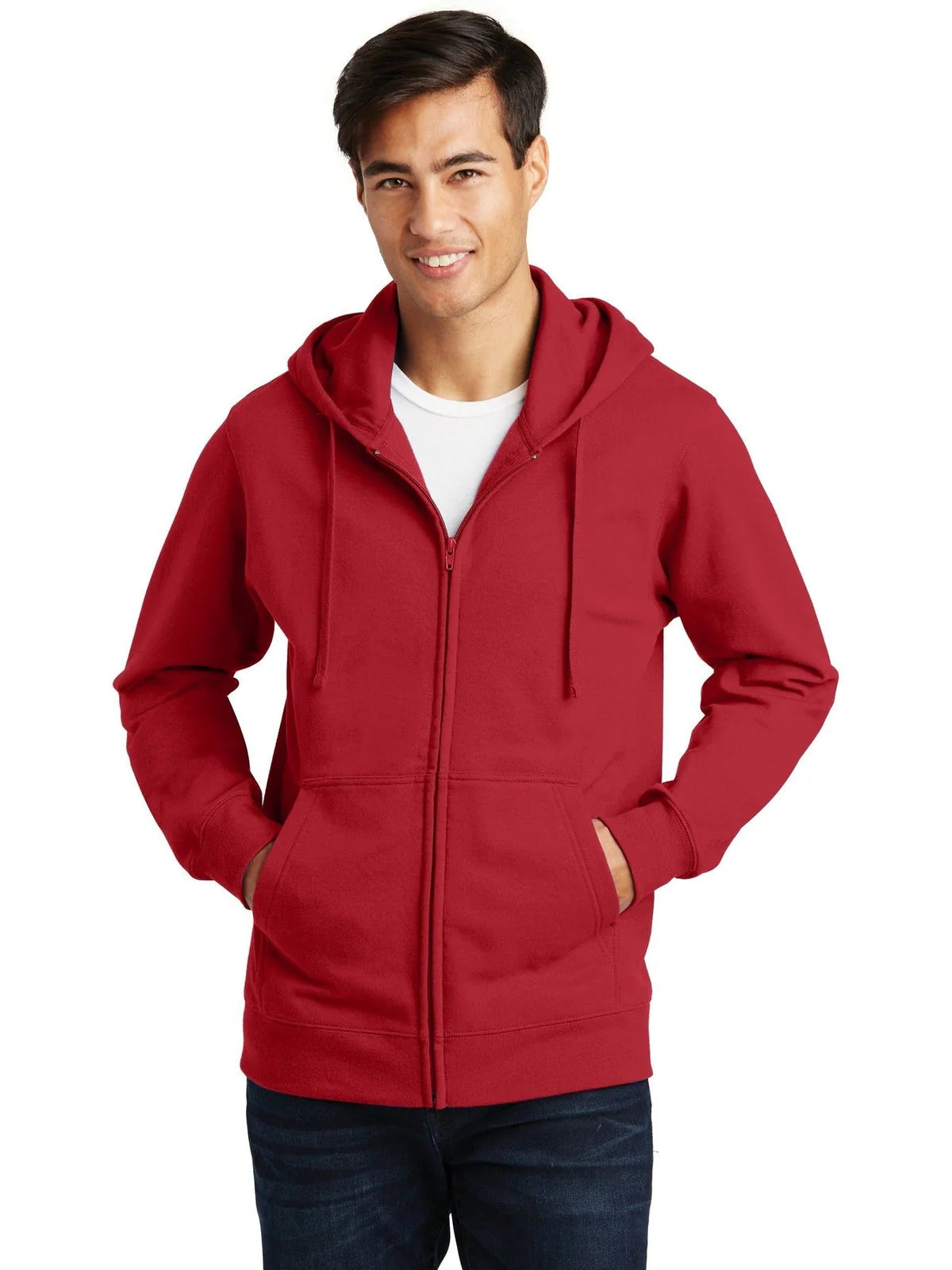 Port & Co Fan Favorite Fleece Full-Zip Hooded Sweatshirt