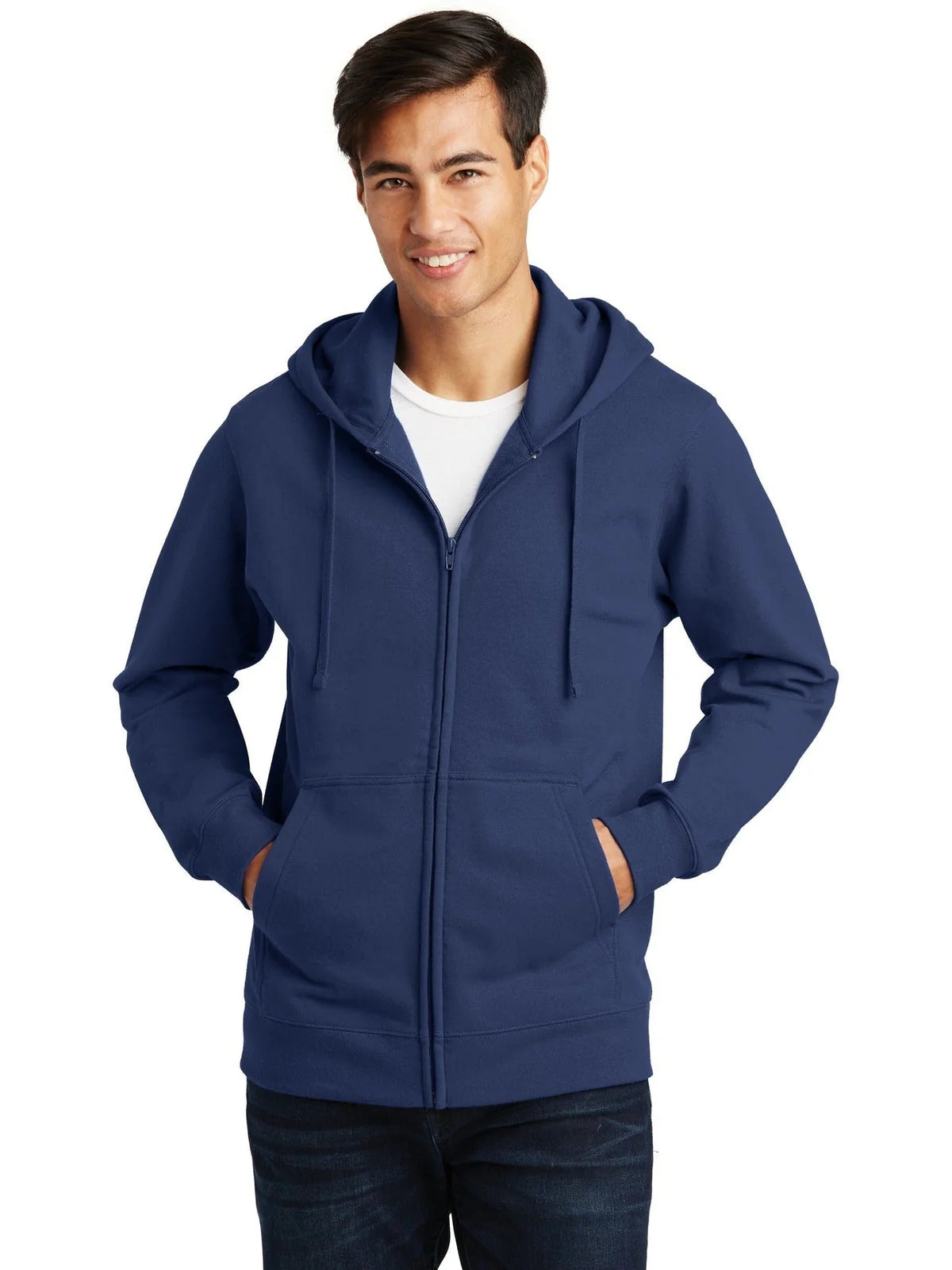 Port & Co Fan Favorite Fleece Full-Zip Hooded Sweatshirt