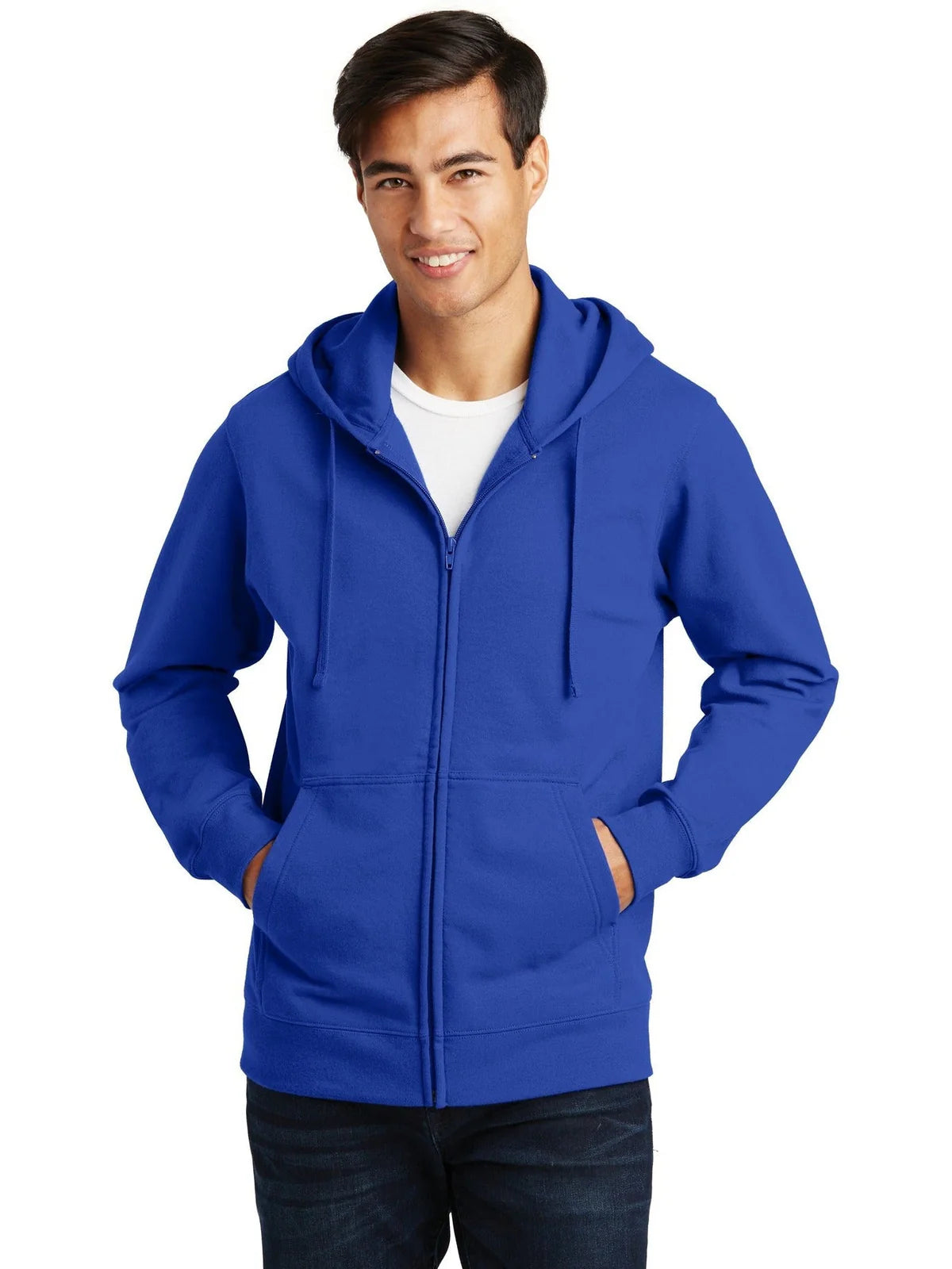Port & Co Fan Favorite Fleece Full-Zip Hooded Sweatshirt