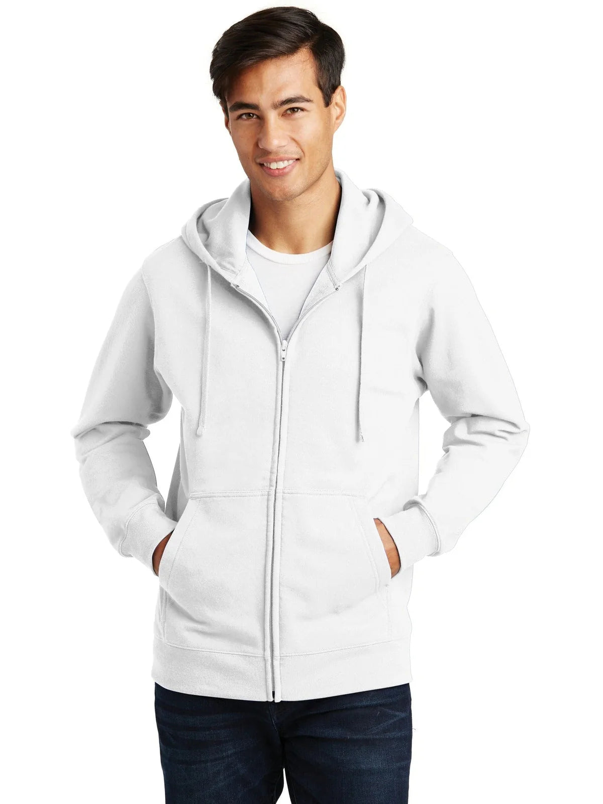 Port & Co Fan Favorite Fleece Full-Zip Hooded Sweatshirt