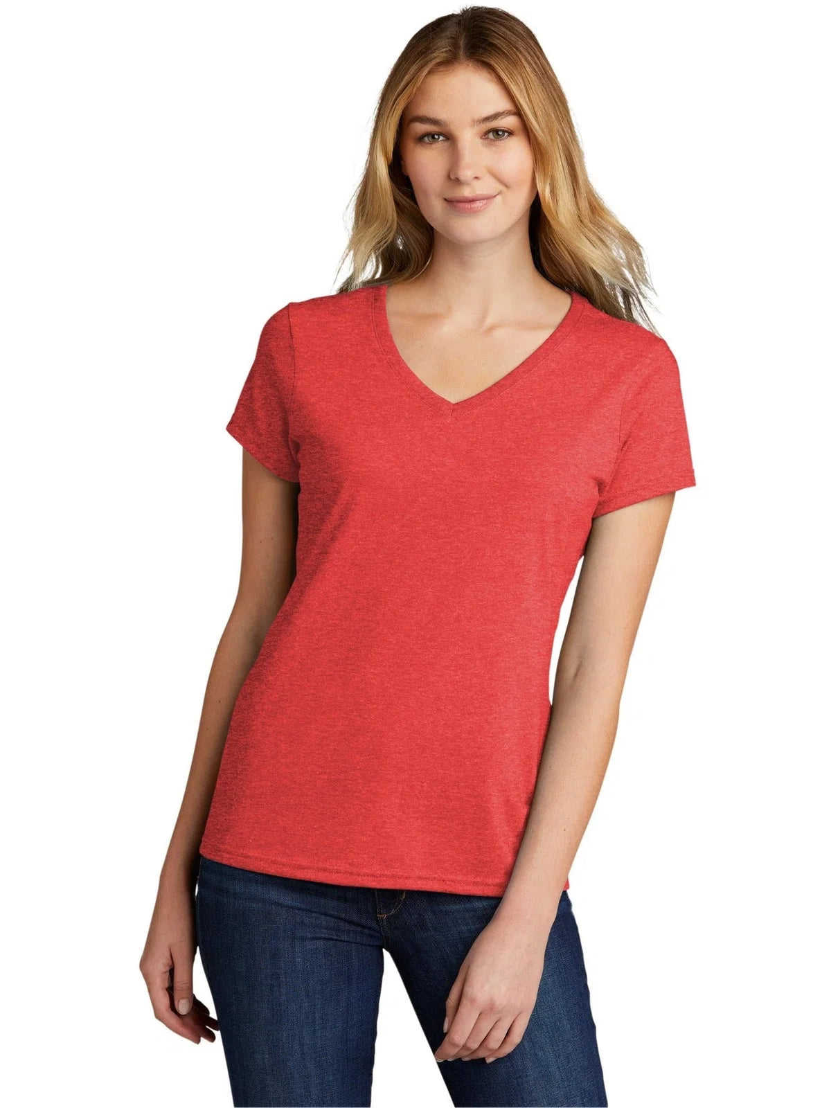 Port & Co Women's Tri-Blend V-Neck Tee