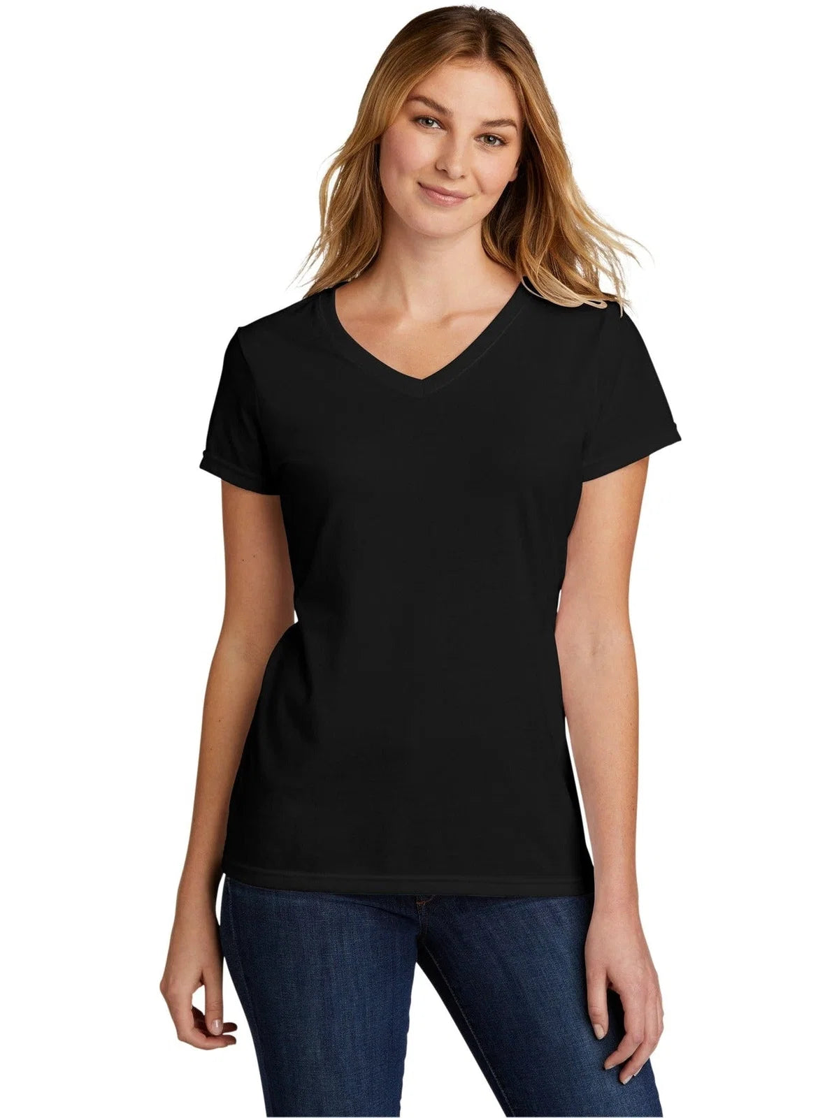Port & Co Women's Tri-Blend V-Neck Tee
