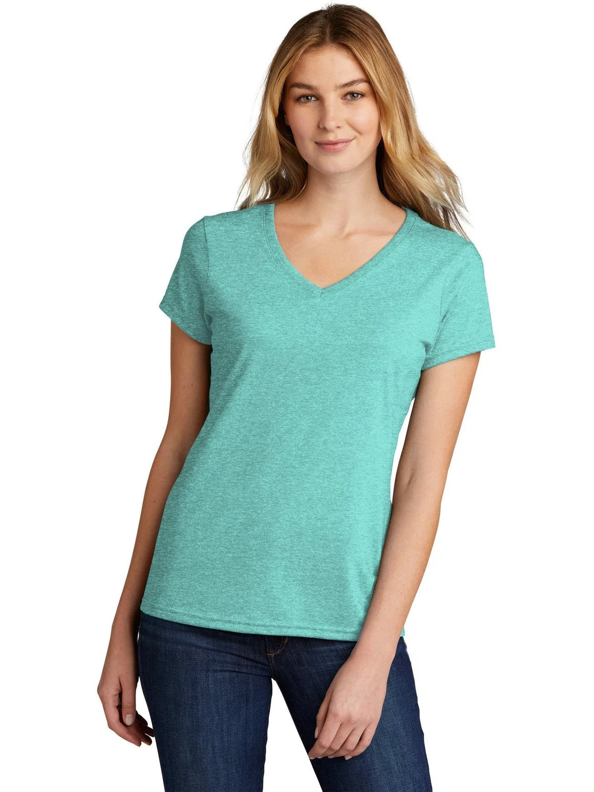 Port & Co Women's Tri-Blend V-Neck Tee