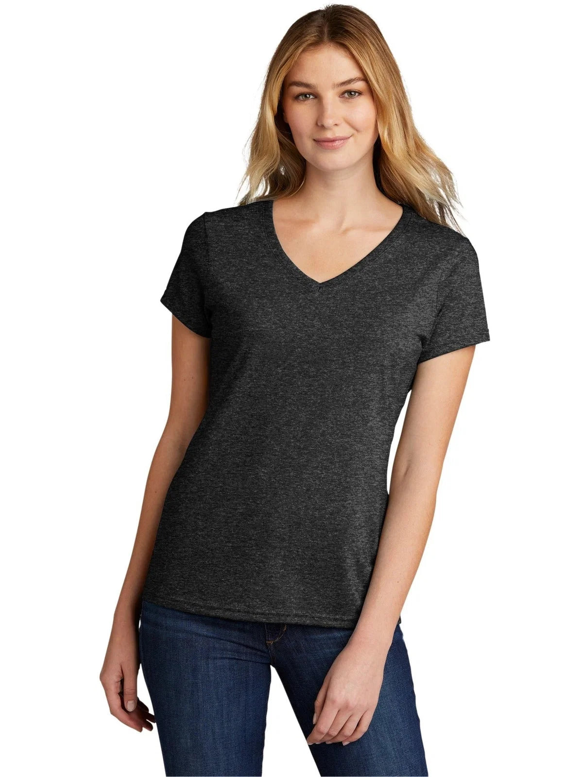 Port & Co Women's Tri-Blend V-Neck Tee